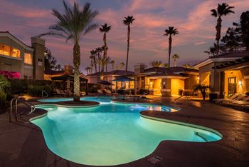 Underwater Lighting Pool at Sunset Apartments